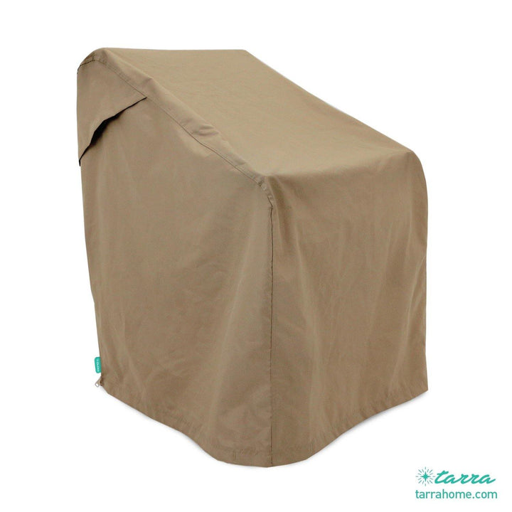 Universal Outdoor Patio Bar Chair Cover in Presidium Tan - Tarra Home