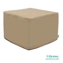 Universal Outdoor Patio Ottoman Cover in Presidium Tan (Square, Round, Rectangle) - Tarra Home